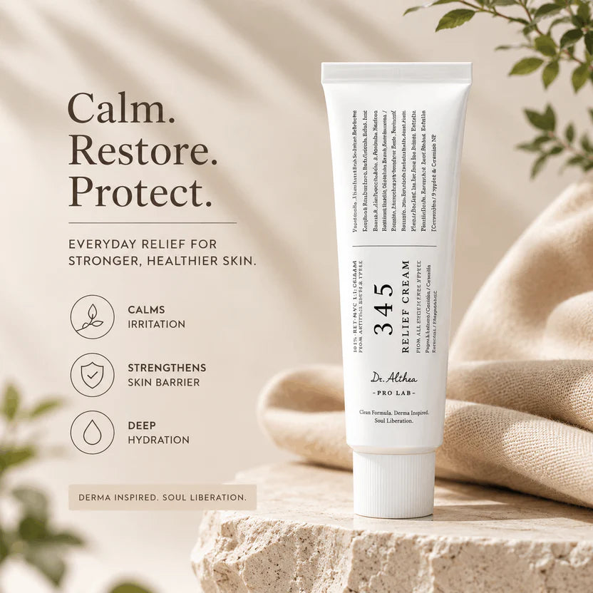 Dr Althea 345 Relief Cream – Gentle Soothing Daily Skincare – 35Gram