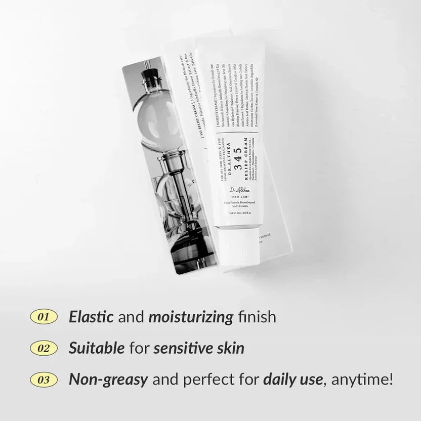 Dr Althea 345 Relief Cream – Gentle Soothing Daily Skincare – 35Gram