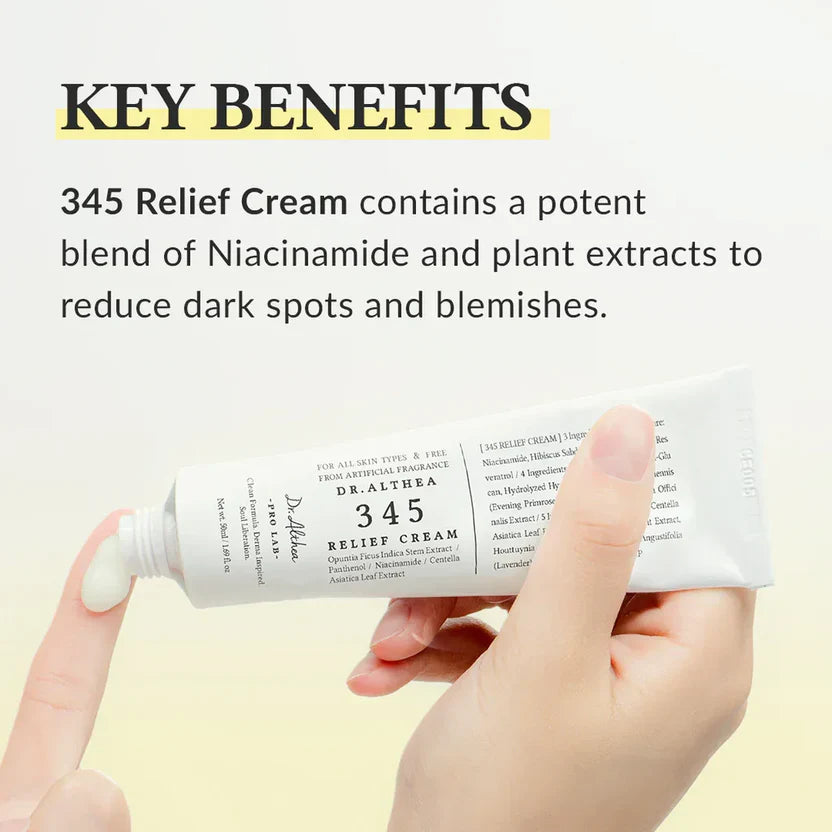 Dr Althea 345 Relief Cream – Gentle Soothing Daily Skincare – 35Gram